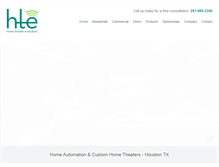 Tablet Screenshot of hometheaterevolutions.com